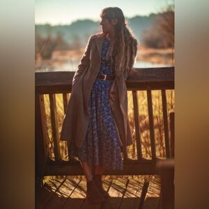 Laura Ashley Blue Floral Maxi Dress